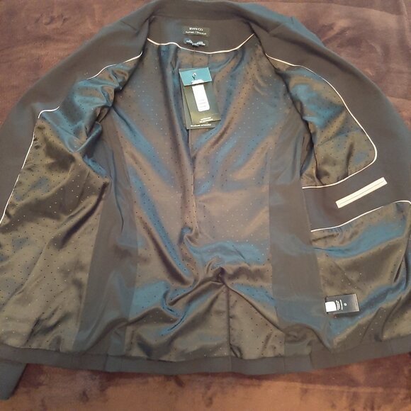 RW&CO Black Formal Structured Buttoned Blazer Suit Jacket with Lapel - Size XS - Picture 12 of 16